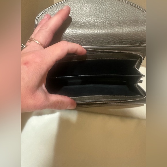 Gucci Metallic Techno Horsebit Long Wallet W/added chain - Picture 12 of 15